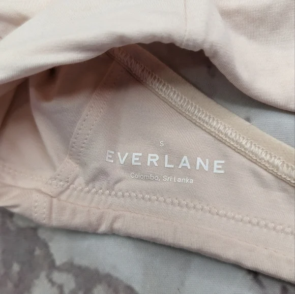 Everlane Bra Women Pink Square Neck Tank Cotton Bralette Active Supima N… - Picture 4 of 11